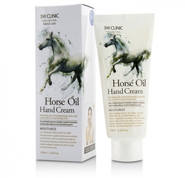 [3W CLINIC] Крем д/рук увлажняющий ЛОШАДИНОЕ МАСЛО Horse Oil Hand Cream, 100 мл