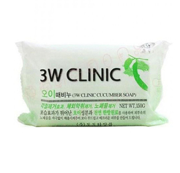 [3W CLINIC] Мыло кусковое ОГУРЕЦ Dirt Soap Cucumber, 150 гр
